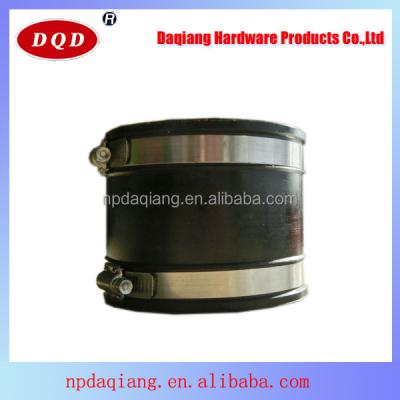 China Pipe Fittings Galvanized Steel Rubber Sleeve Pipe Clamp for sale