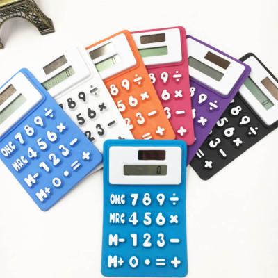 China Cheap General Purpose Calculator Softcalculator With Backlight Silicone Custom Calculator for sale