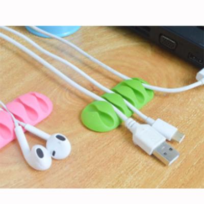 China Universal Cable Organizer Manager USB Cable Clamp Tidy Wire Reel Cable Clamp Desk Organizer for sale