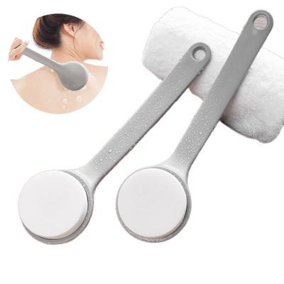 China Long Handle Bath Tools Painless And Strong Friction Back Mud Sponge Bath Brush for sale