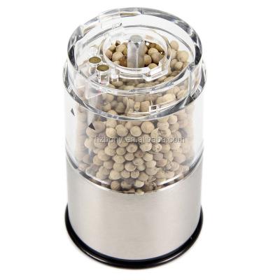 China Salt and Pepper Grinder Set Automatic Stainless Steel Sustainable Electric Battery Power Round Ceramic Crude Head Set of 2 for sale