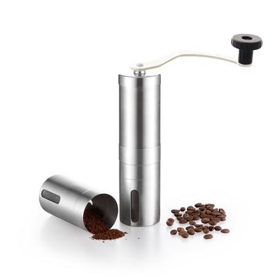 China Adjustable Coffee Grinder Adjustable Coffee Grinder Premium Manual Burrs, Stainless Steel Burr Mill Grinder With Brush for sale