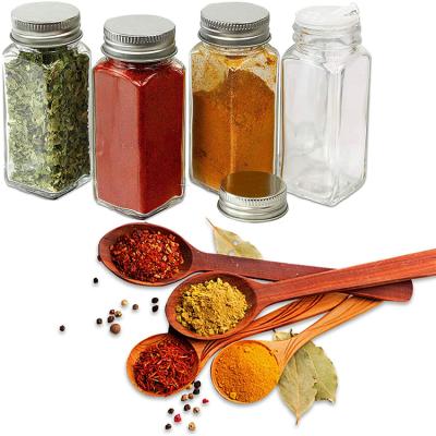 China Sustainable Kitchen 12 Pcs Adjust Sustainable Clear Herbs Glass Spice Jars Salt And Pepper Twest Glass Spice Bottles for sale