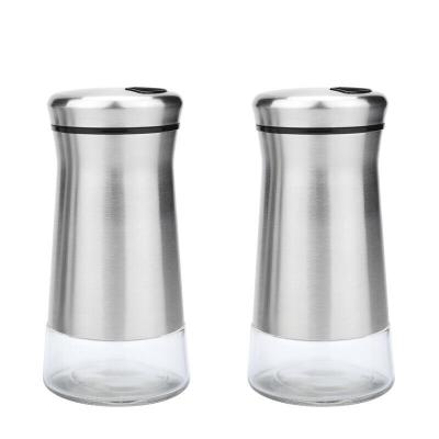 China Sustainable Sustainable SS304 Stainless Steel Salt And Pepper Shakers Dispenser for sale