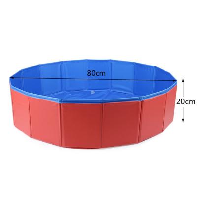 China Collapsible Folding Pet Pool Pet Pool Pet Tub Kids Pool Foldable Material Foldable Slip-Resistant Pet Pool for sale