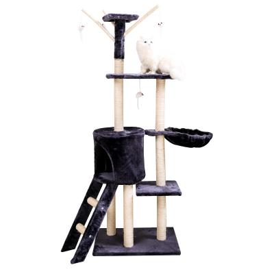 China Huge Cat Tree Tower Housing Large Cat Climbing Stand Multi-Level Cat Tree Tower Housing Wood for sale