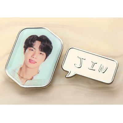 China Wholesale South Korean Kpop Idol Merchandise Bangtan Boys Metal Badge for sale