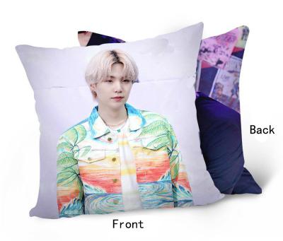 China Wholesale Kpop Idol Goods Bangtan Boys Anti-Static Pillow Case Cushion Cover for sale