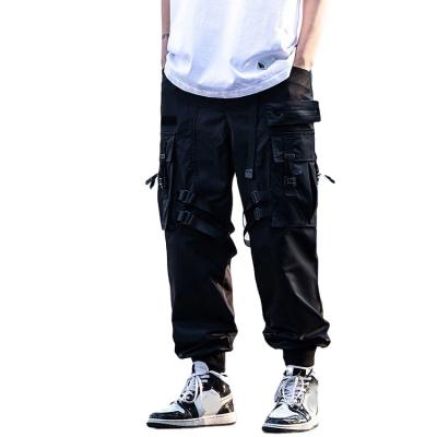 China Custom American Style Black Multiple Logo Breathable Pockets Men Tactical Cargo Pants for sale