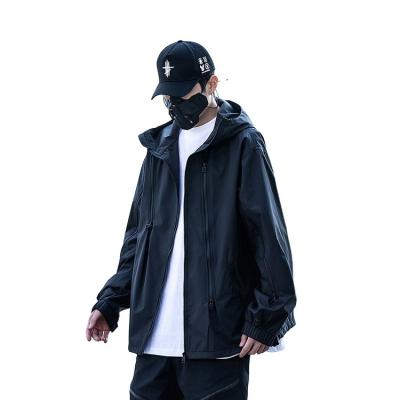 China Logo Zipper Outdoor Mens Sport Custom Waterproof Increasing Anorak Jacket Coat For Men for sale