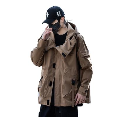 China Waterproof Wholesale 100% Polyester Outdoor Fashion Unisex Cargo Jacket Coat For Men for sale