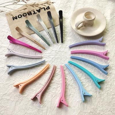 China Fashion salon plastic alligator hairdressing hair clips hair styling tools hairpins barrettes hair clips for sale