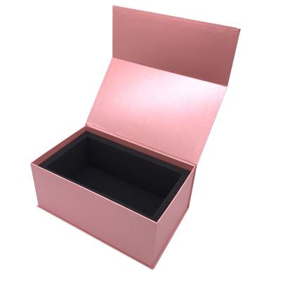 China Recycled Materials Custom Hardcover Book Shaped Packaging Luxury Magnetic Paper Gift Box With Foam Insert for sale