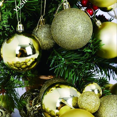 China Christamas Home Decoration Christmas Tree Ornaments Elk Diameter Balls Plastic Hanging Christmas Scene Decorations Hanging Pendant for sale