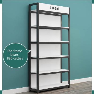 China Gray Morden Market Supermarket Shelves Grocery Store Single Sided Retail Display Shelf Heavy Duty Sand Supermarket Gondola Shelving for sale