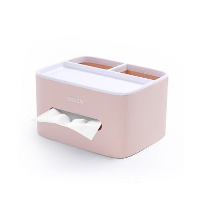 China No Paper Jam Practical Modern Soft Extraction No Paper Jam Nordic Desktop Tissue Box With Wide Mouth Design for sale