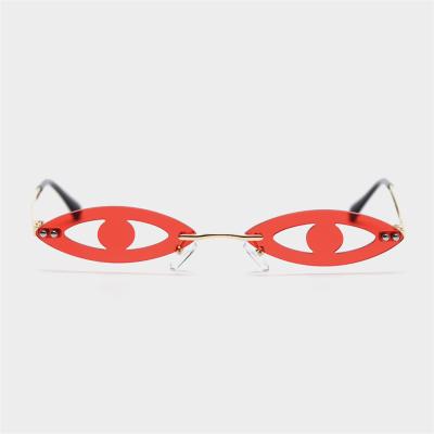 China Instagram personality eye shape party dance color fashion funny sunglasses glass from fashion sunglasses factory wholesale price for sale