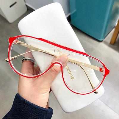 China For Reading Glasses Personalized Anti Blue Light Glasses Street Hip-Hop One Piece Glass Pieces Ladies Flat Frame Oversized Windproof Eye Protection for sale