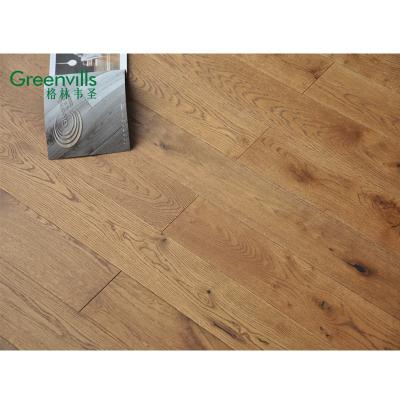 China Contemporary smoked oak /white french oak parquet brushed /smooth surface for sale 2021 for sale