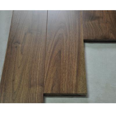 China Best 125mm width modern saling walnut solid wood american floor for sale