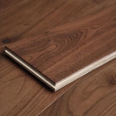 China Modern Cheap Factory Price Engineered American Black Walnut Wood Timber Flooring for sale