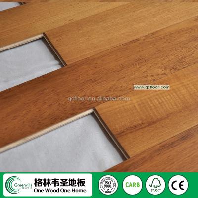 China 125x14/3mm Premium and High Quality Indoor Burma Teak Wood Flooring for sale