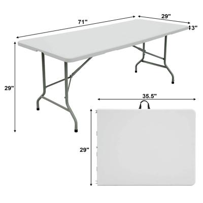 China 5ft 6ft 7ft 8ft American Modern Popular High Quality Plastic Chair and Table Picnic Plastic Folding Table for sale