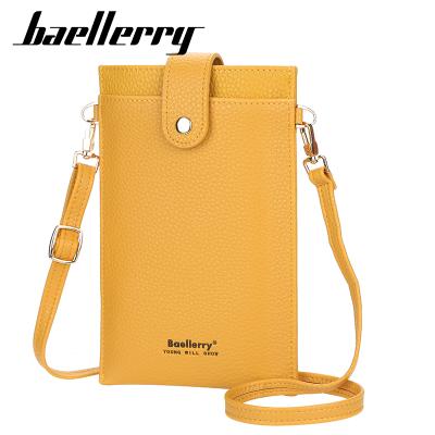 China Waterproof baellerry new arrival pu leather wallet cross - body phone bag shoulder bag for women for sale