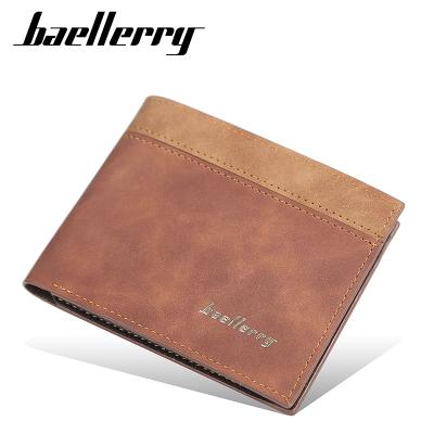 China 2021 baellerry wholesale brand waterproof men's PU card holders small short wallet design new pinch for sale