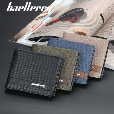 China 2021 Baellerry Fashion PU Multifunctional Card Money Shorts Waterproof Leather Purse Men's Wallet for sale