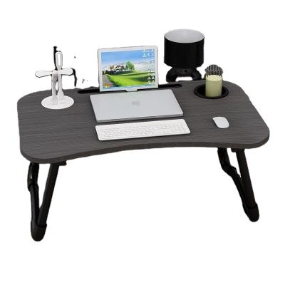 China (Size)New Update Adjustable Mini Folding Table With USB And Fan Folding Laptop Table Wooden Computer Table For Bed for sale