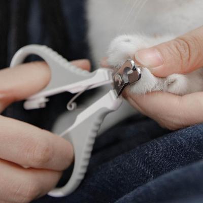 China Xiaomi Pawbby Finger Pet Nail Clippers Stainless Steel Oblique Dog Nail Scissors Grooming Cats Clippers With Lock Pet Nail Cat for sale