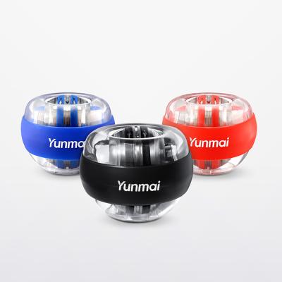 China Xiaomi Yunmai Anti-stress Wrist Trainer LED Gyroball Essential Spinner Forearm Spinner Gyro Ball 70*70*55mm for sale