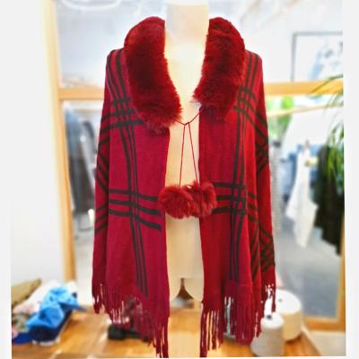 China New Plaid Jacquard Big Plaid Tassel Medium Scarf Shawl Simple Sweater Knitted Quilting Mao Mao for sale