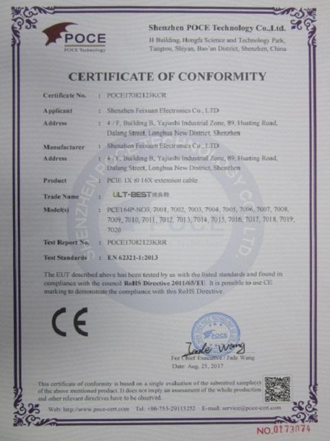 CE - Shenzhen Feixuan Electronic Technology Co., Ltd.