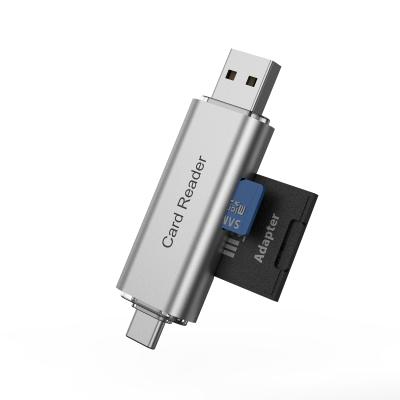 China TF SD Reading The Same Time 2022 Best Selling Hot Selling USB 3.1 Male Type-C To USB 3.0 OTG SD Adapter Female Card Reader TF for sale