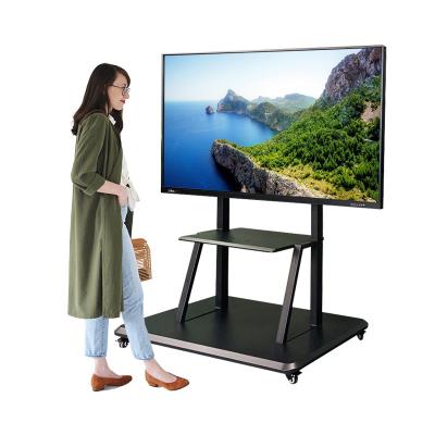 China Smart HD 75 Inch Indoor Ultrathin Multi Touch Touch Screen LCD Interactive Flat Panel Monitor For Classroom Education Teacher Use for sale