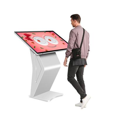 China 43 Inch Indoor Touch Screen Totem Advertising Show Information Electronic Equipment K/S Lamp Stand Interactive Digital Signage Kiosk for sale