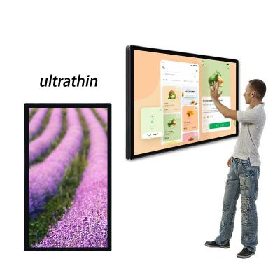 China 32 Inch Indoor Touch Screen Panel All In One Wall Mount PC Wall Mount Touch Screen Monitor LCD Panel Interactive Smart Touch TV for sale