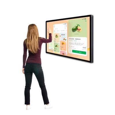 China Indoor 43 Inch Portable Digital Signage 4k LCD Digital Restaurant Menu Display For Restaurant Indoor Wall Mount Digital Poster for sale