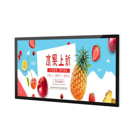 China Hot Selling 49 Inch Indoor Wall Mount LCD Monitor Display Advertising Screen Wall Mount Digital Media Player for sale