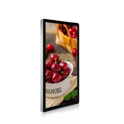 China 65 inch indoor commercial smart digital signage lcd poster digital ultra thin lcd display advertising display for sale