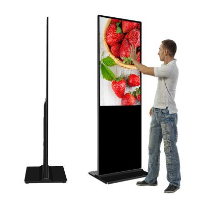 China China Indoor Manufacturer 65 Inch For LCD Touch Floor Standing Commercial Digital Capacitive / Infrared Touch Screen Poster HD LCD Machine for sale