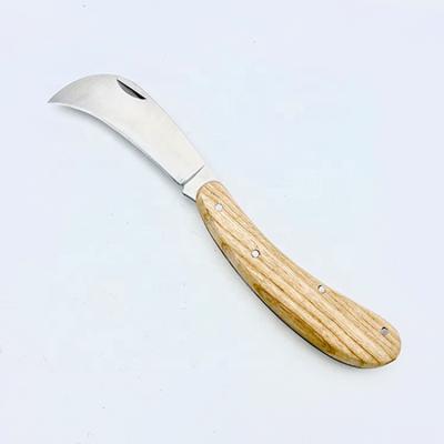 China HOLSEN Non-variable Garden Tools Ash Wood Handle Grafting Pruner for sale