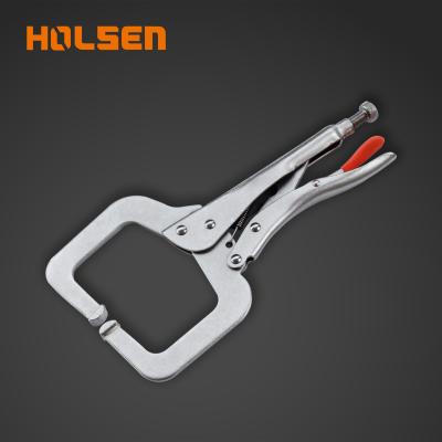 China Holsen C Clamp Pliers Alloy Steel Multi Functional Professional C-Clamp Lock Pliers Fixed Jaw for sale