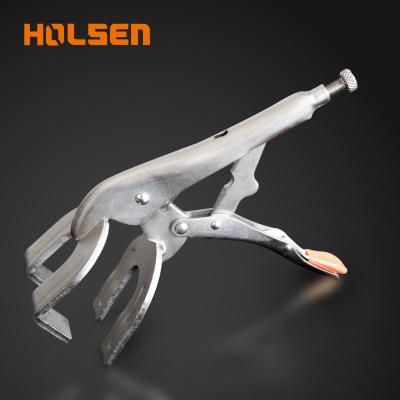 China Professional Holsen Steel Hand Tools Clamps Alloy Steel Lock-Handle Weld Clamp Woodworking Deep C Hand Clamp Bar Wood for sale