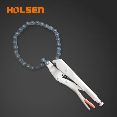 China Holsen Alloy Steel Multi Functional Professional Lock-Handle Steel Chain Pliers for sale