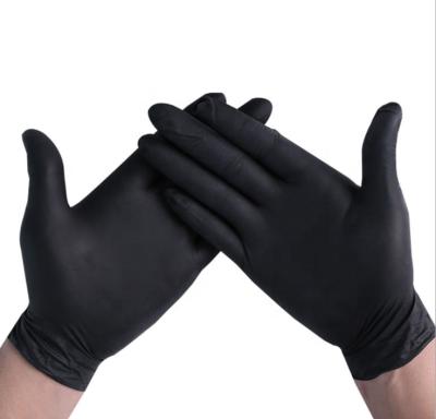 China High Quality Black Food Service Nitrile Glove for sale