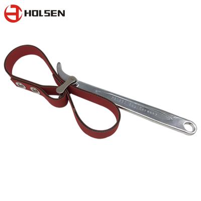 China Crv HOLSEN High Quality Drop Forged Leather Strap Oil Filter Wrench for sale