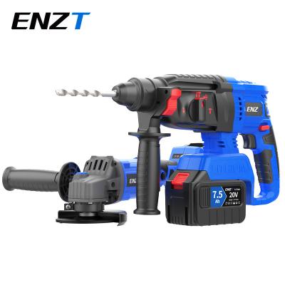 China Drilling Equipment 4/3/2pcs Brushless Cordless Power Tools Set Electric Power Drill Angle Grinder Impact Wrench Impact Hammer For Makit for sale